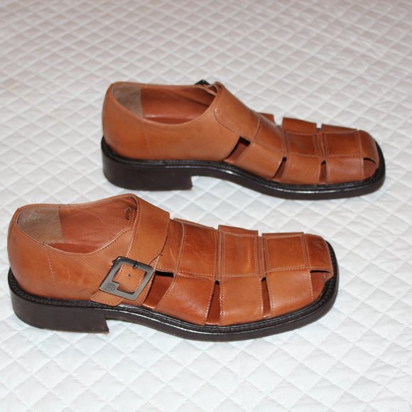 Kenneth Cole Men's Leather Sandals - Picture 1 of 11